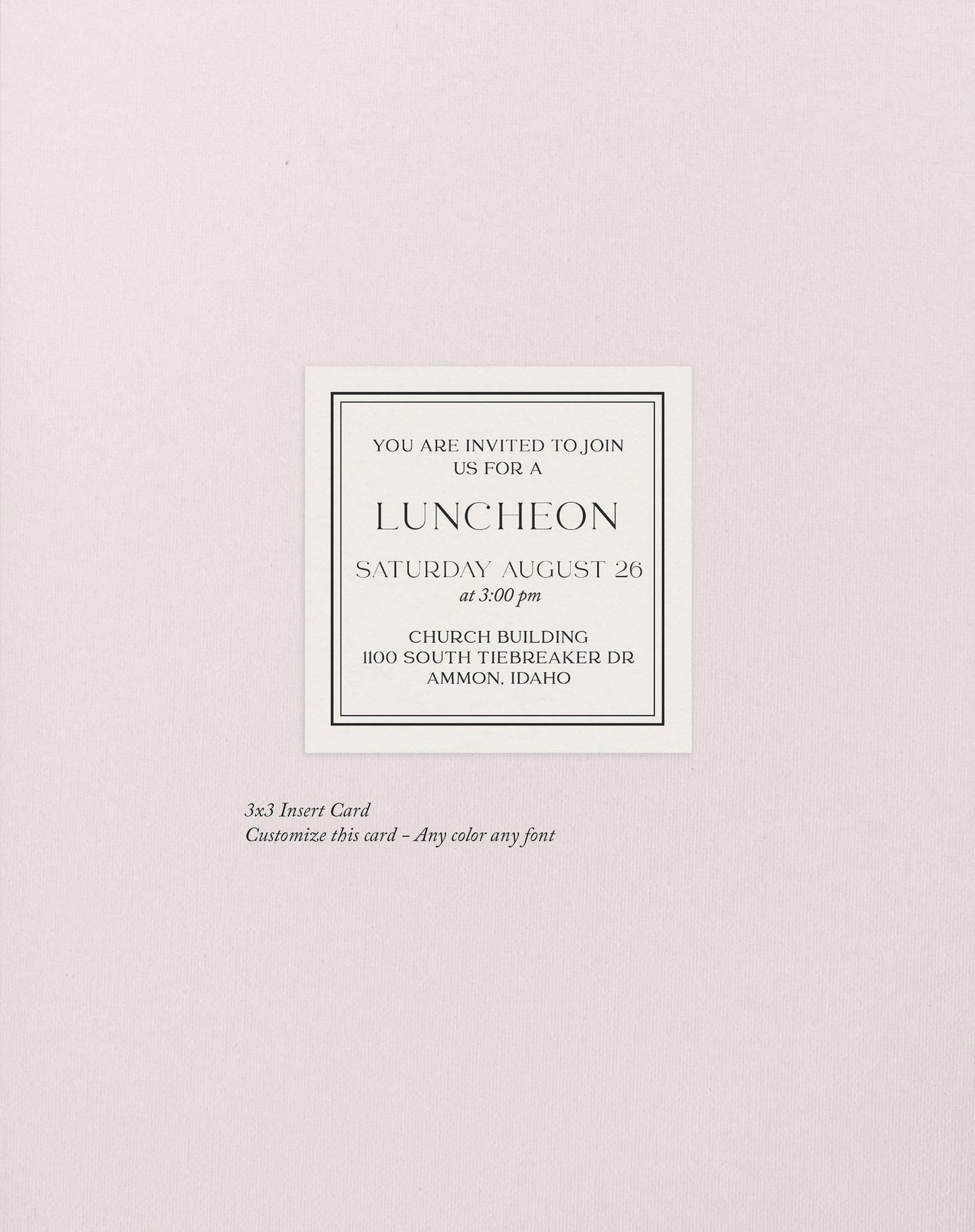 3x3 Signature Detail Cards