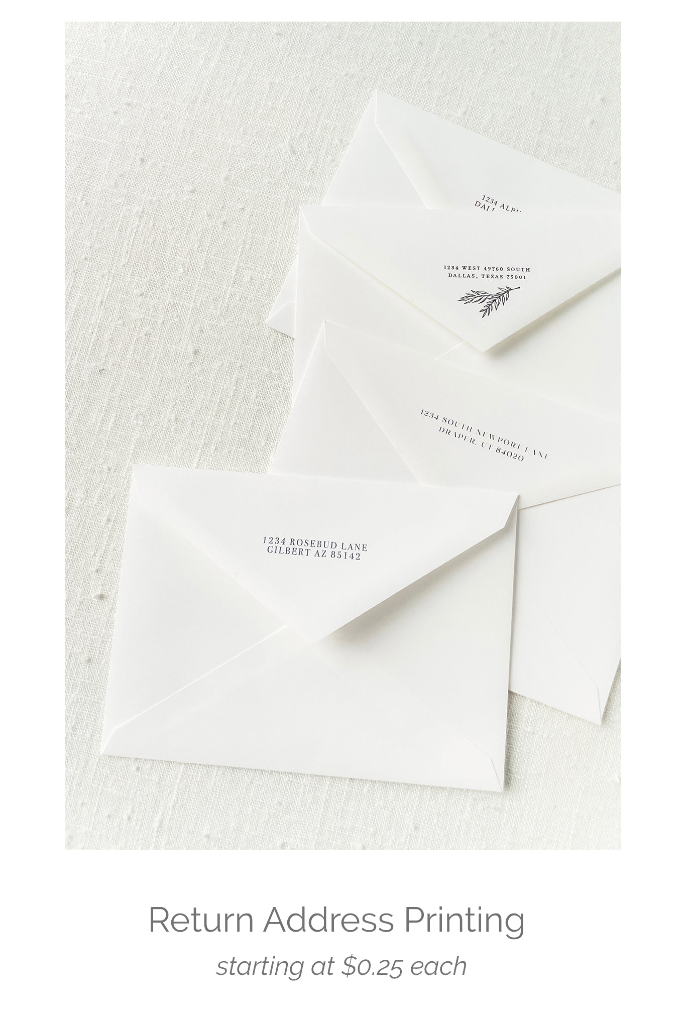 Return Address Printing