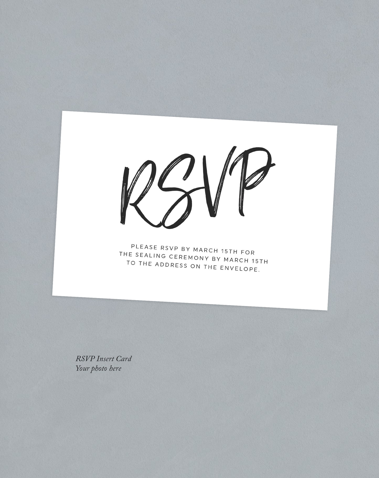 4x6 Signature Detail and RSVP Cards